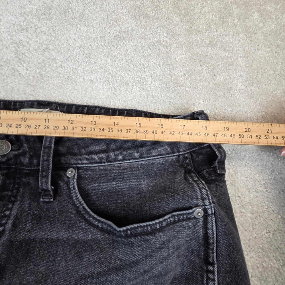 Madewell Curvy Bootcut Jeans Womens 16W Faded Black High Rise Stretch Whiskers - Picture 9 of 10